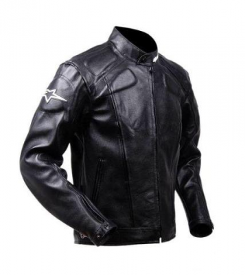 Мотокуртка кожаная Alpinestars черная