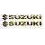 Наклейка для мотоцикла Suzuki 3D золотая