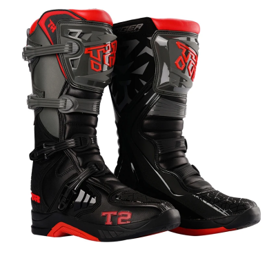 Мотоботы высокие TIGER T2 красные