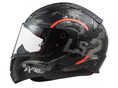 Мотошлем интеграл LS2 FF353 Rapid Circle черный
