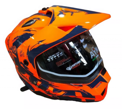 Шлем детский AiM JK802Y Orange/Blue