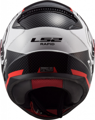 Мотошлем интеграл LS2 FF353 Rapid Ghost черно-белый