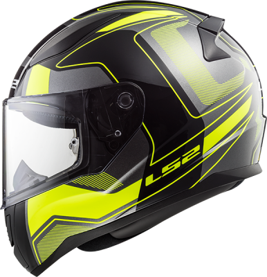 Мотошлем интеграл LS2 FF353 Rapid Carrera черно-желтый