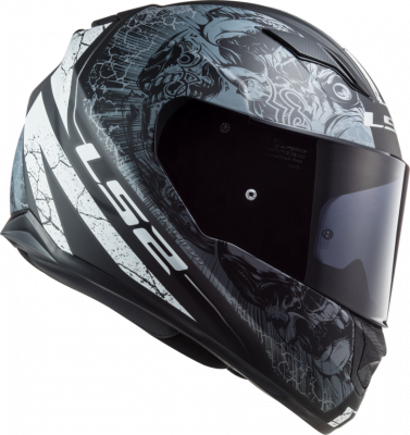 Мотошлем интеграл LS2 FF320 Stream Evo Throne черный