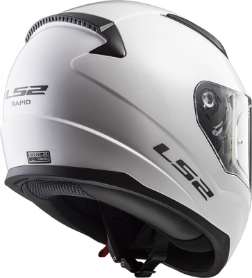 Мотошлем интеграл LS2 FF353 Rapid Solid белый 