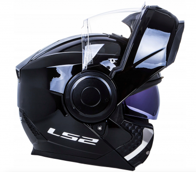 Мотошлем модуляр LS2 FF902 Scope solid черный глянцевый