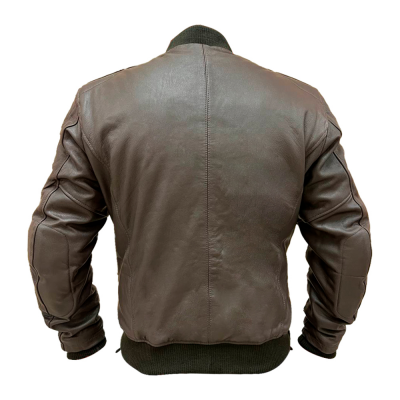 Мотокуртка MCP кожаная классическая BOMBER