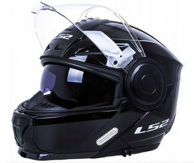 Мотошлем модуляр LS2 FF902 Scope solid черный глянцевый