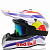 Мотошлем кроссовый Red Bull белый матовый
