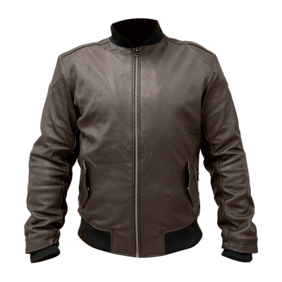 Мотокуртка MCP кожаная классическая BOMBER