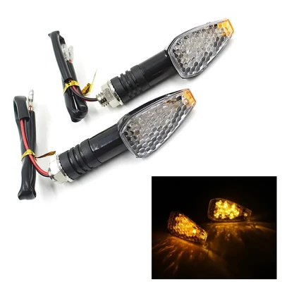 Поворотники на мотоцикл LED карбоновые