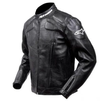 Мотокуртка кожаная Alpinestars черная