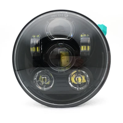 Фара на мотоцикл 5.75" LED черная