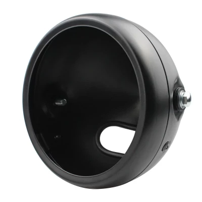 Корпус фары на мотоцикл 5.75" черный матовый