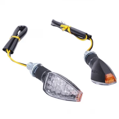 Поворотники на мотоцикл LED карбоновые