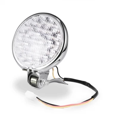 Фара на мотоцикл 4.5" LED хром